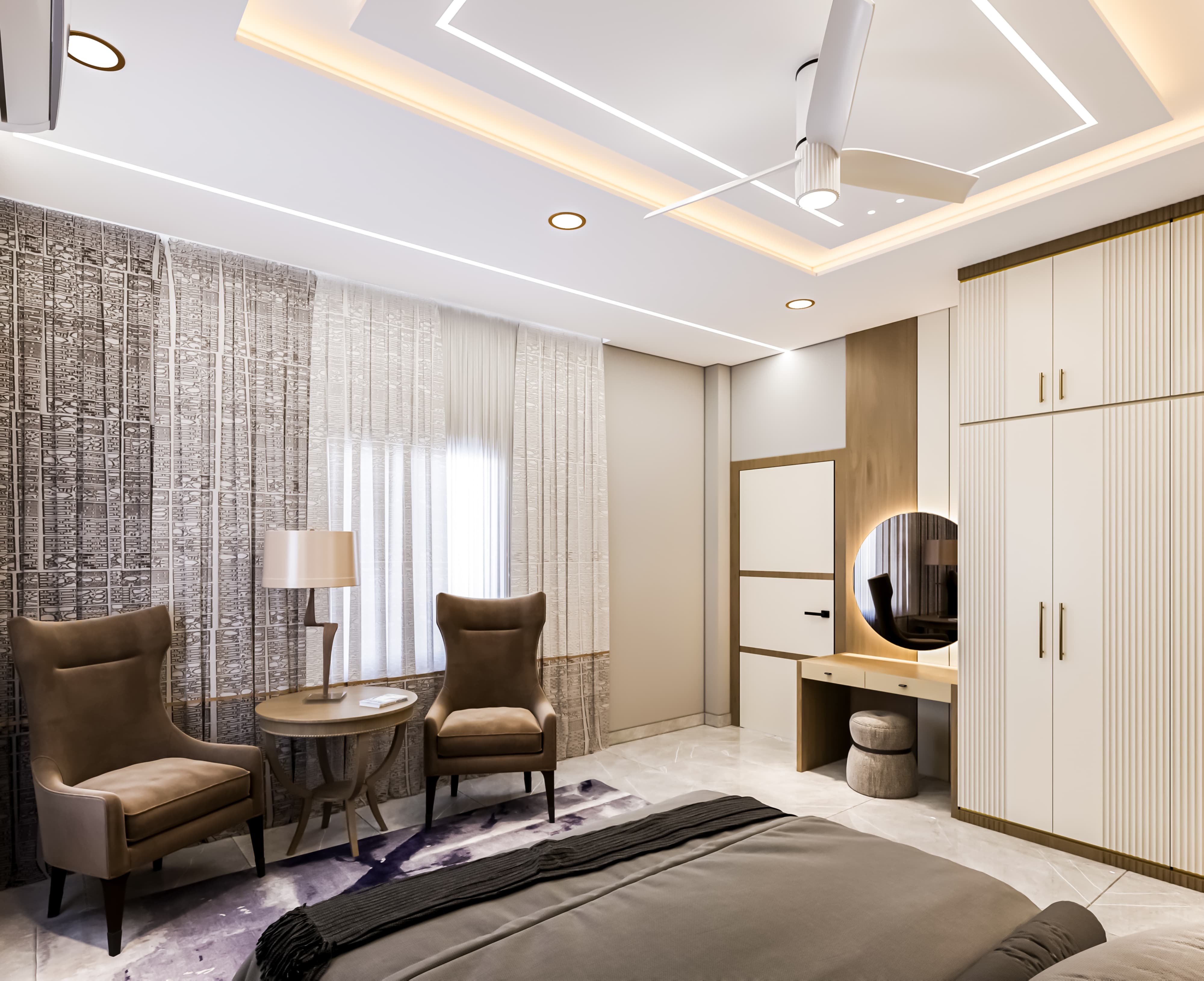 Residential interior living space